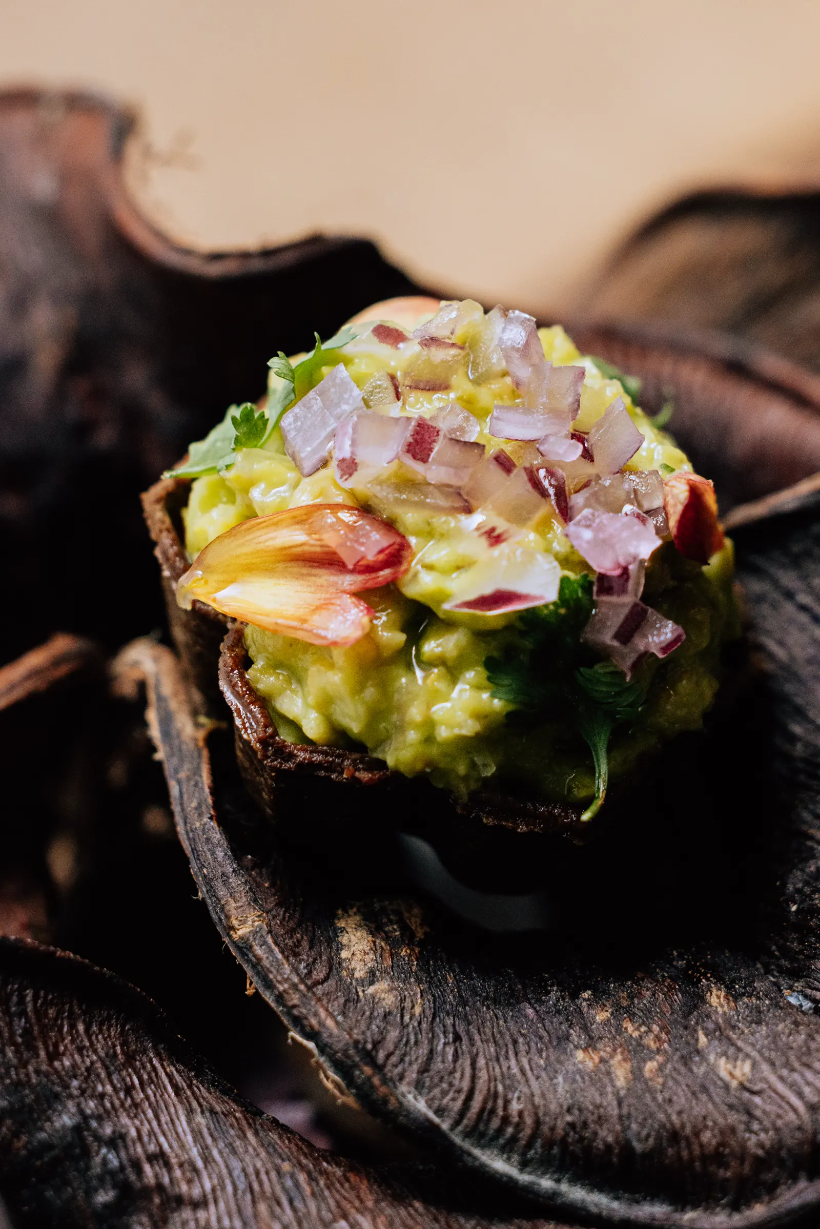 Tartaleta de semilla de paterna con flores
